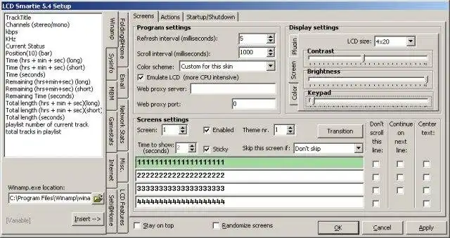 Download web tool or web app LCD Smartie