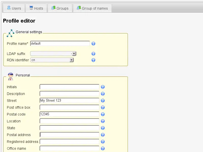 Unduh alat web atau aplikasi web Pengelola Akun LDAP