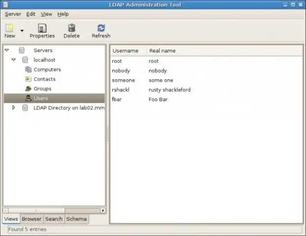 Download de webtool of webapp LDAP Administration Tool