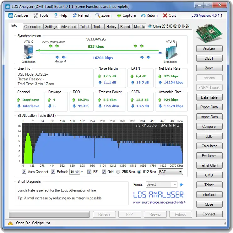 ابزار وب یا برنامه وب LDS Analyzer را دانلود کنید