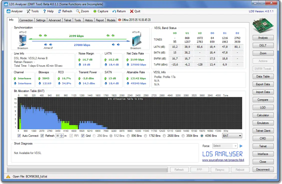 Download web tool or web app LDS Analyser