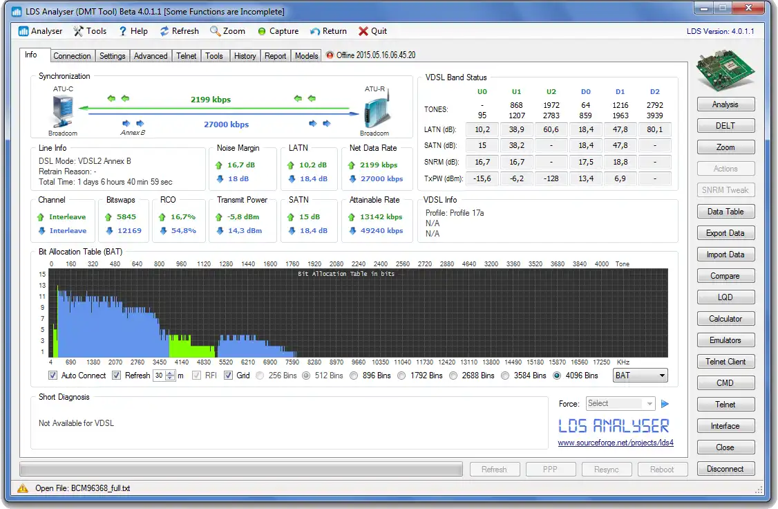 Muat turun alat web atau aplikasi web LDS Analyzer