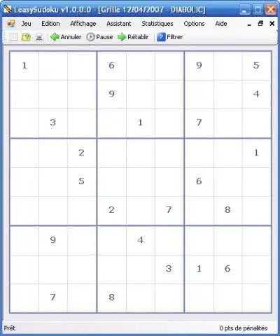 قم بتنزيل أداة الويب أو تطبيق الويب LeasySudoku للتشغيل في Linux عبر الإنترنت