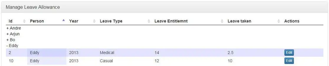 Download web tool or web app Leave Management System