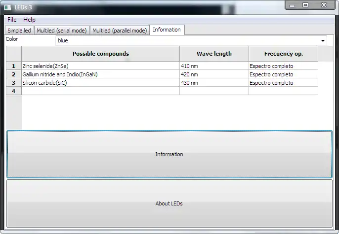 Download web tool or web app LEDs3