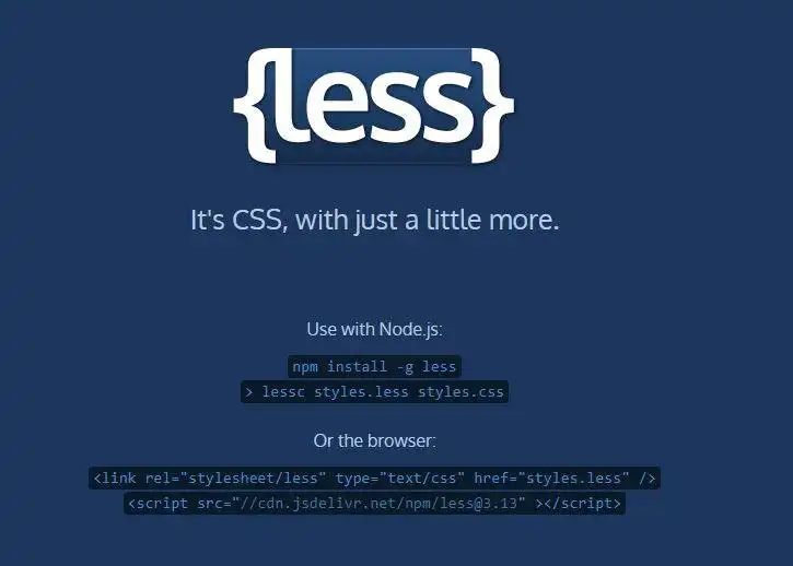 Mag-download ng web tool o web app Less.js