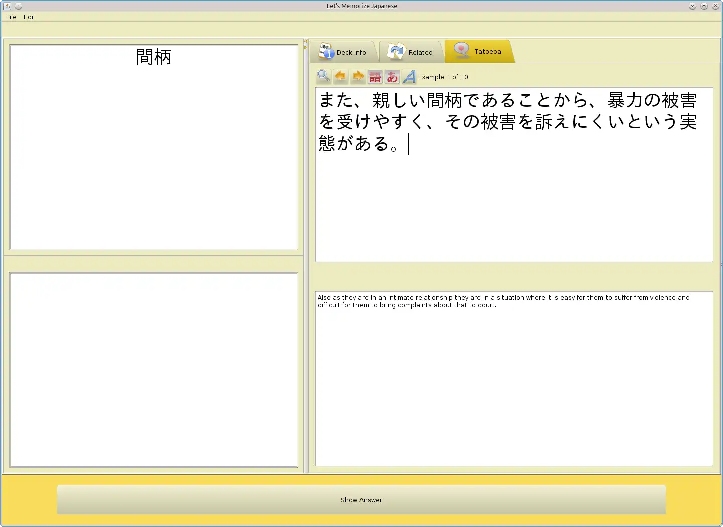 Download web tool or web app Lets Memorize Japanese