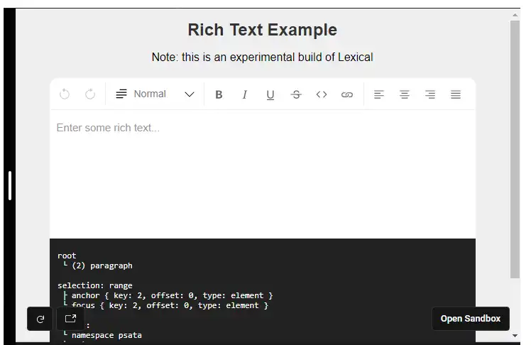 Download webtool of webapp Lexical