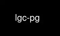 Run lgc-pg in OnWorks free hosting provider over Ubuntu Online, Fedora Online, Windows online emulator or MAC OS online emulator