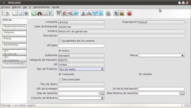 Download web tool or web app Libertya ERP