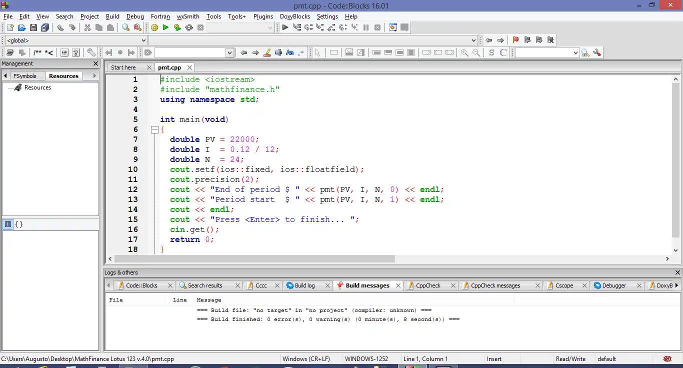 Download web tool or web app Lib Finance Math GCC (C++) Lotus 123 to run in Linux online