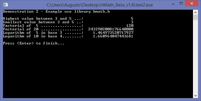 Download web tool or web app Lib Hyper Math for GCC (C++) to run in Linux online