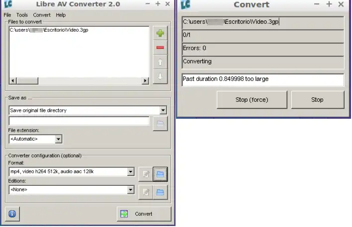 Download web tool or web app Libre AV Converter