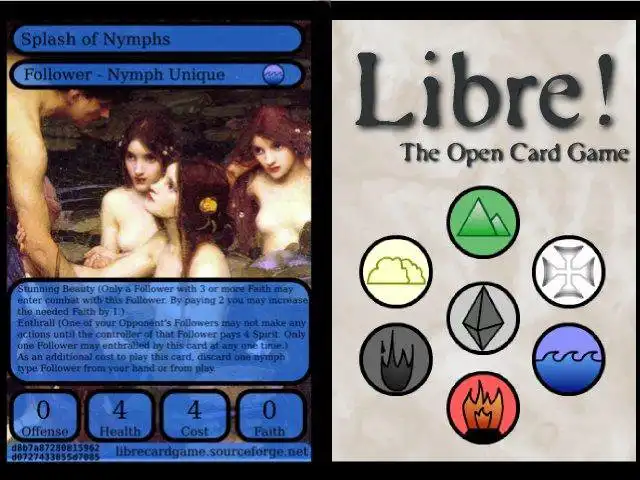 Pobierz narzędzie internetowe lub aplikację internetową Libre Card Game, aby działać w systemie Windows online za pośrednictwem systemu Linux online