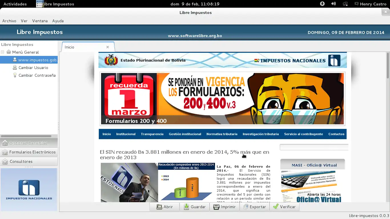 Download web tool or web app Libre Impuestos