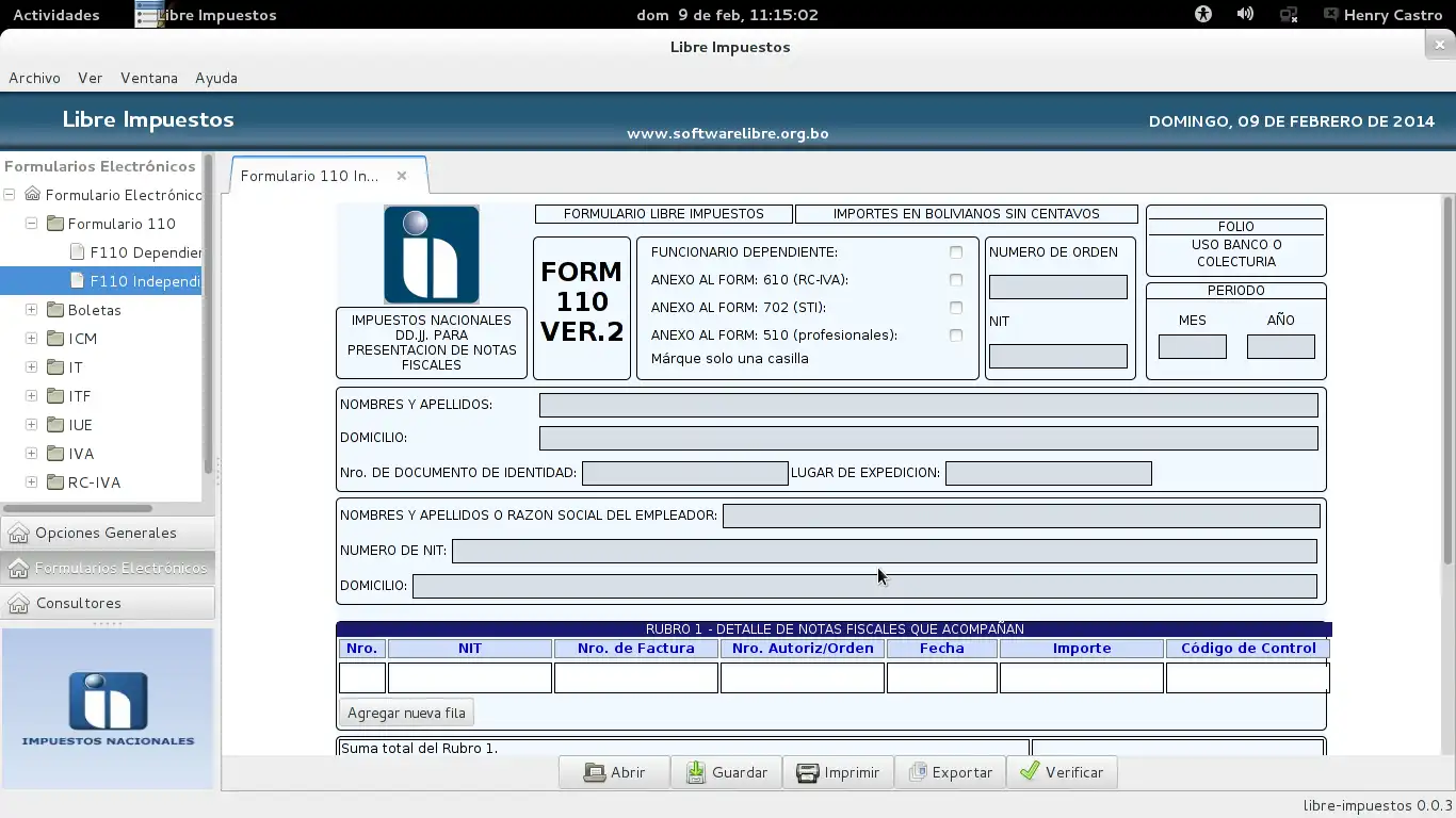 Download web tool or web app Libre Impuestos