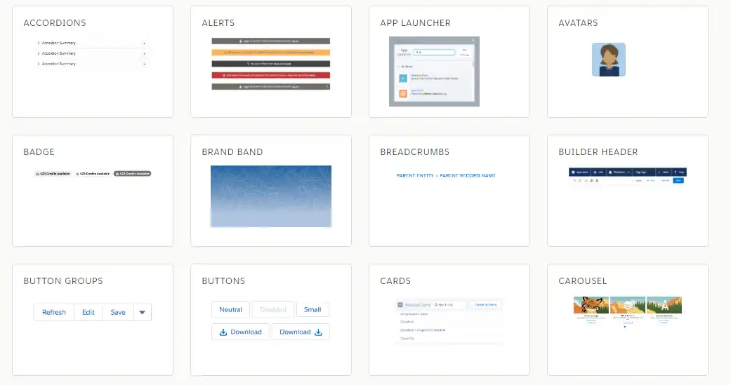 Scarica lo strumento Web o l'app Web Lightning Design System per React