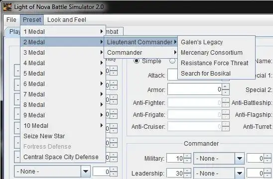 Download web tool or web app Light Of Nova Battle Simulator to run in Linux online