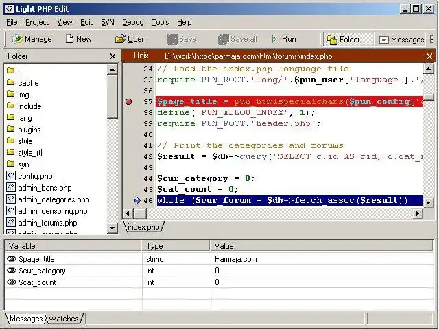 Download web tool or web app Light PHP Edit