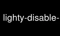 قم بتشغيل lighty-disable-mod في موفر الاستضافة المجاني OnWorks عبر Ubuntu Online أو Fedora Online أو محاكي Windows عبر الإنترنت أو محاكي MAC OS عبر الإنترنت