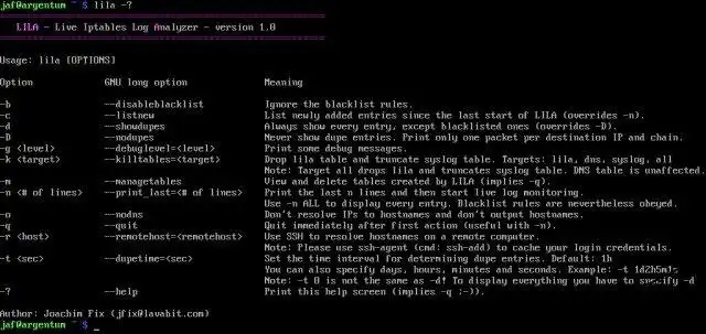 قم بتنزيل أداة الويب أو تطبيق الويب LILA - Live Iptables Log Analyzer