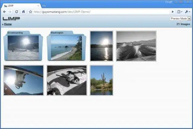 Pobierz narzędzie internetowe lub aplikację internetową LIMP - Lekka przeglądarka obrazów dla PHP