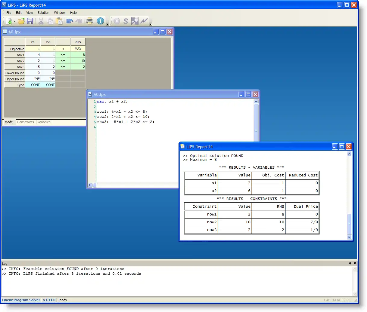 قم بتنزيل أداة الويب أو تطبيق الويب Linear Program Solver