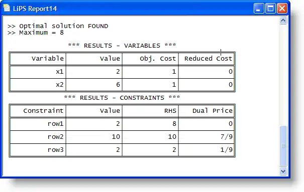 Download web tool or web app Linear Program Solver