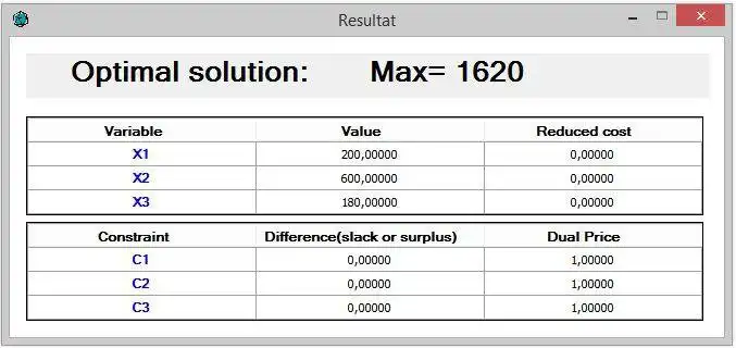 Download web tool or web app Linear Program Solver (Simplex) to run in Windows online over Linux online