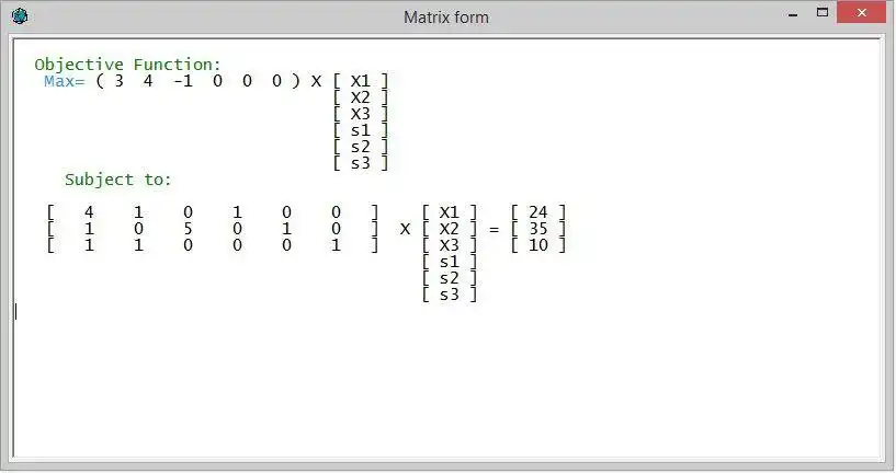 Download web tool or web app Linear Program Solver (Simplex) to run in Windows online over Linux online