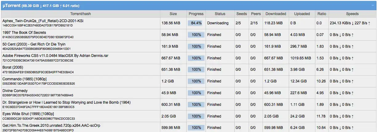 Web ツールまたは Web アプリ Linfo をダウンロード