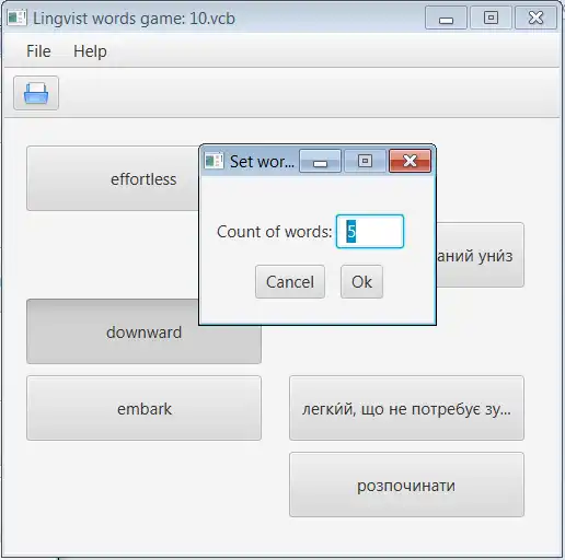 Download web tool or web app Lingvist words game