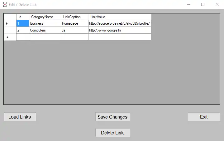 Download web tool or web app Link Manager