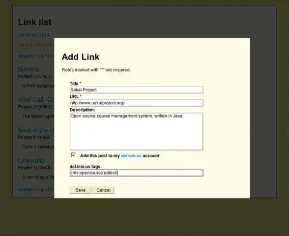 Download web tool or web app Linkwalla