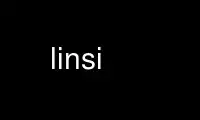 הפעל את linsi בספק אירוח בחינם של OnWorks על אובונטו מקוון, פדורה מקוון, אמולטור מקוון של Windows או אמולטור מקוון של MAC OS