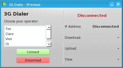 Download web tool or web app Linux 3G Dialer