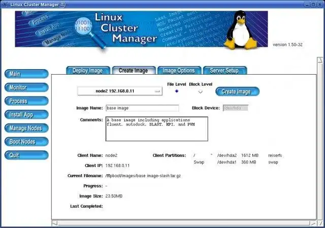 Download web tool or web app Linux Cluster Manager