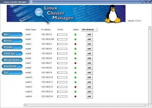 Download web tool or web app Linux Cluster Manager