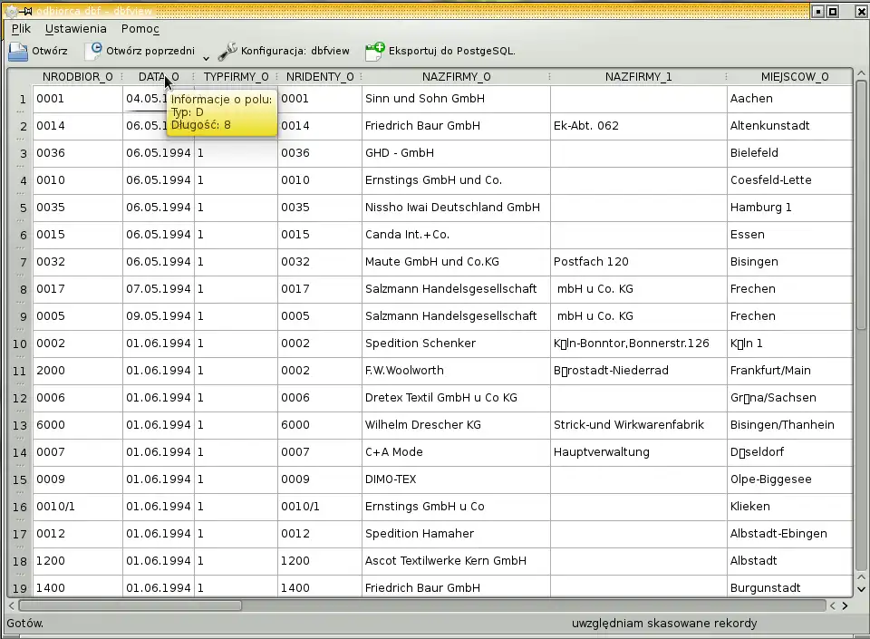 Laden Sie das Web-Tool oder die Web-App für Linux dBase III-Dateibetrachter herunter