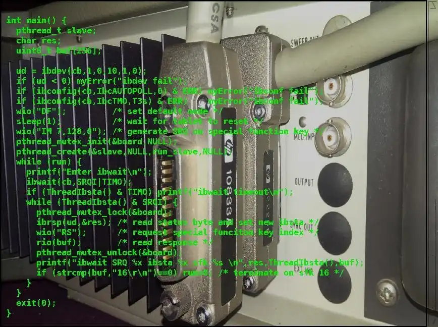 Descargue la herramienta web o la aplicación web Compatibilidad con GPIB de Linux