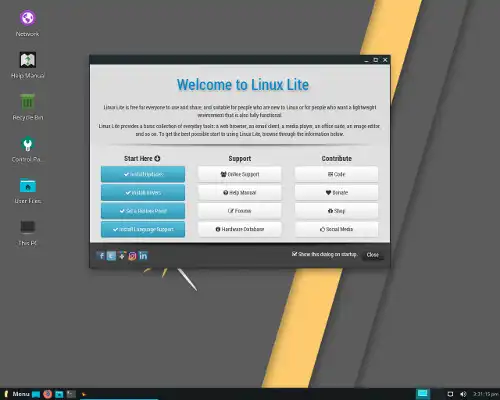 Alojamiento gratuito de Linux basado en Linux Lite en línea