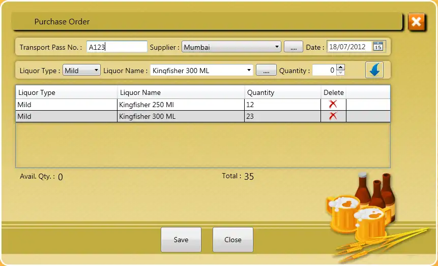 Download web tool or web app Liqour Managment System