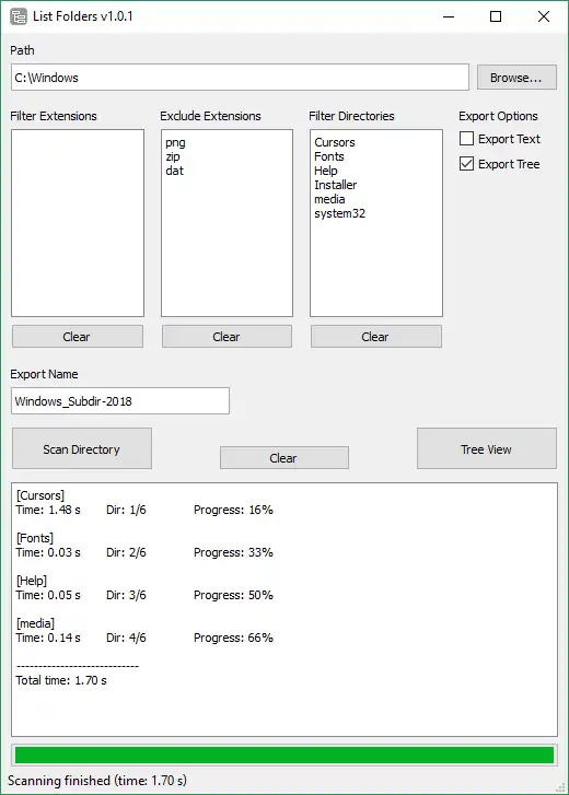 Unduh alat web atau Folder Daftar aplikasi web