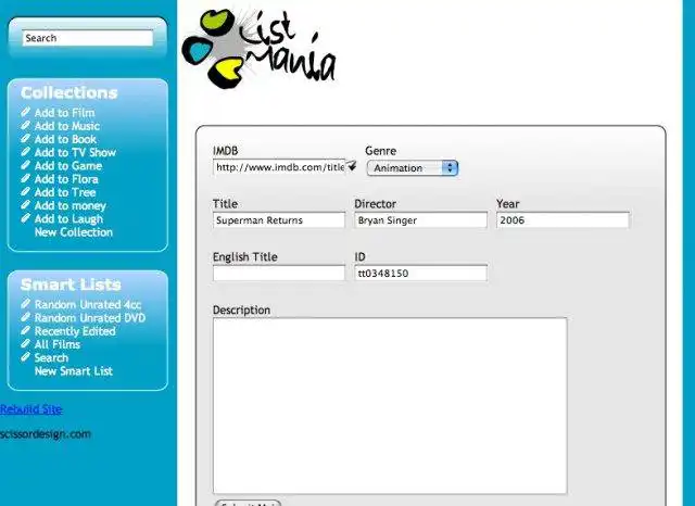 Download web tool or web app Listmania