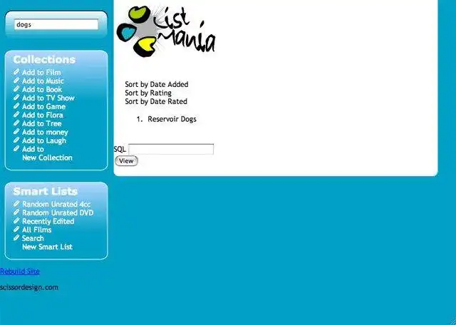 Download web tool or web app Listmania
