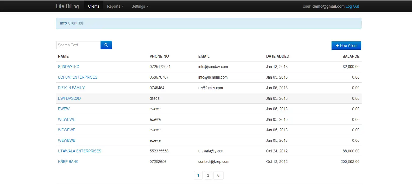 Télécharger l'outil Web ou l'application Web Lite Billing