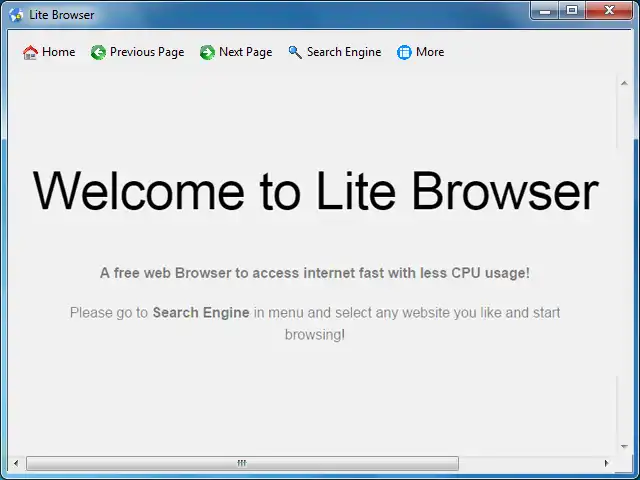 Download web tool or web app Lite Browser