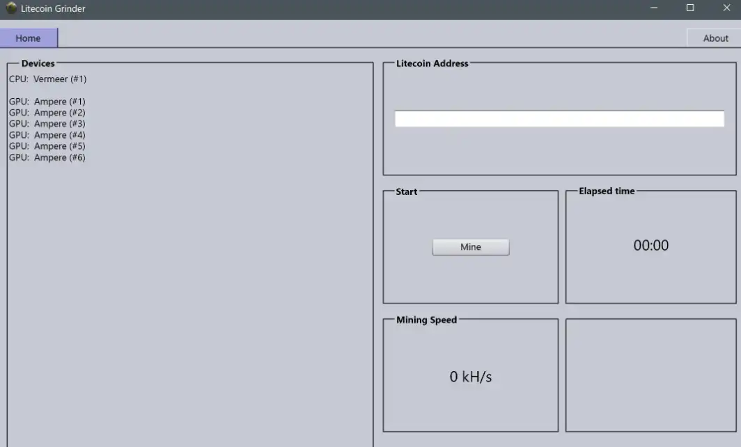 Download webtool of webapp Litecoin-Grinder