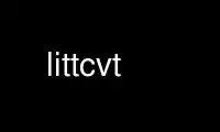 Run littcvt in OnWorks free hosting provider over Ubuntu Online, Fedora Online, Windows online emulator or MAC OS online emulator