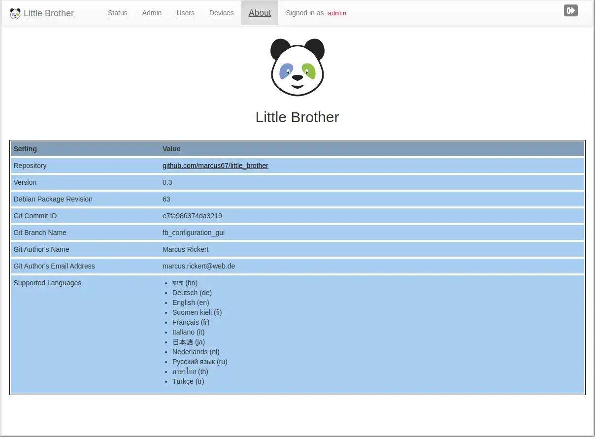 Download web tool or web app little-brother
